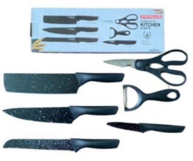 SET CUCHILLOS NEGROS